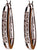 14K White Gold Diamond Hoop Earrings