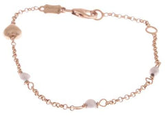 14K Yellow Gold Fufoo Baby Bracelet With Pearls