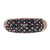 Dainty 10K White Gold Ring With Triple Face Of Sapphires Size 6.5