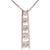 Stunning Sterling Silver Pendant. Beautiful Clear Cz Ladder Journey Design. Rhodium Plated To Prevent Tarnishing. Comes With A 16 Inch Chain. This Pendant Is Perfect For Any Bride And Can Enhance Every Occa