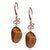 Brown Dangling Stone Earring