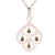 Stylish Sterling Silver With Rhodium Overlay Chandelier Style Hanging Pendant With Cut Out Design And With Olive Green Stones Hanging With Clear Cubic Zirconium Stones Around.