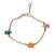 Adorable Sterling Silver With Yellow Gold Overlay Yellow Blue And Pink Flower Shaped Enamel Girls Bracelet. The Bracelet Measures 5.5 Inch And Has A .75 Inch Extender.