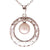 Trendy Sterling Silver With Rhodium Overlay Circle Shaped Three D Shaped With 8-8.5Mm Round White  Simulated Pearl Danging In Center. Matching Earrings Available.