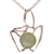 Trendy Sterling Silver With Rhodium Overlay Butterfly Shaped Three D Cut Out With 8Mm Round Jade Stone In Center.
