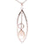 Dangling Sterling Silver With Rhodium Overlay Marquise Shaped Cut Out Pendant With Chain And 8-8.5Mm White  Simulated Pearl Dangling In Center. Matching Earrings Available.