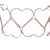 Trendy Italian Sterling Silver With Rhodium Overlay Double Heart Shaped Linked Cut Out Design Bangle.