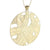 Stunning Italian Sterling Silver With Yellow Gold Overlay Circle Shaped Weaved Style Pendant.