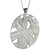 Stunning Italian Sterling Silver With Rhodium Overlay Circle Shaped Weaved Style Pendant.
