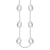 Trendy Italian Sterling Silver With Rhodium Overlay 36 Inch Oval Like Shaped Wired Design Necklace.