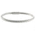 Trendy Italian Sterling Silver With Rhodium Overlay Braided Style Bangle.
