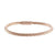 Trendy Italian Sterling Silver With Rose Gold Overlay Braided Style Bangle.