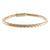 Trendy Italian Sterling Silver With Yellow Gold Overlay Braided Style Bangle.