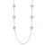 Dainty Sterling Silver With Rose Gold Overlay Long Italian Heart Necklace.