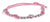 Conveniently Adjustable Pink Fabric And Sterling Silver Charm Bracelet. Sterling Silver Is Rhodium Plated To Prevent Tarnishing.