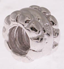 Beautiful Designer Inspired Triple Scallop Sterling Silver Kali Bead. Bead Can Be Used As A Single Charm On A Bracelet Or Paired With Fashion Charms To Create Your Own Kali Original Sterling Silver Is Rhodium