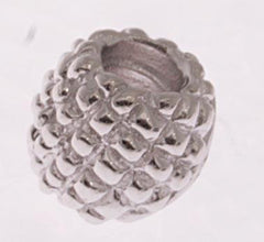 Beautiful Designer Inspired Sterling Silver Pave Engraved Diamond Design Kali Bead. Bead Can Be Used As A Single Charm On A Bracelet Or Paired With Fashion Charms To Create Your Own Kali Original Sterling Si