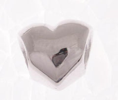 Beautiful Designer Inspired Heart Design Sterling Silver Kali Bead. Bead Can Be Used As A Single Charm On A Bracelet Or Paired With Fashion Charms To Create Your Own Kali Original Sterling Silver Is Rhodium