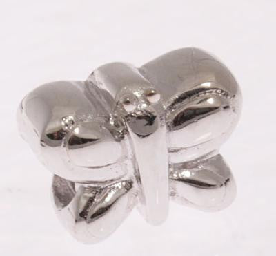Adorable Designer Inspired Sterling Silver Bow Design Kali Bead. Bead Can Be Used As A Single Charm On A Bracelet Or Paired With Fashion Charms To Create Your Own Kali Original Sterling Silver Is Rhodium Plat