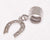 Beautiful Designer Inspired Sterling Silver Hanging Horseshoe Charm Kali Bead. Bead Can Be Used As A Single Charm On A Bracelet Or Paired With Fashion Charms To Create Your Own Kali Original Sterling Silver