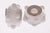 Trendy Designer Inspired Brass With A Silver Overlay White Raised Dot Design Kali Bead. Bead Can Be Used As A Single Charm On A Bracelet Or Paired With Fashion Charms To Create Your Own Kali Original Sterling