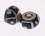 Beautiful Designer Inspired Kali Glass Bead With Brass Overlay. Stylish Pattern Of Black And White Lines And Dots Throughout. Bead Can Be Used As A Single Charm On A Bracelet Or Paired With Fashion Charms To