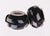 Beautiful Designer Inspired Kali Glass Bead With A Brass Overlay. An Elegant Black Bead With White Lines. Bead Can Be Used As A Single Charm On A Bracelet Or Paired With Fashion Charms To Create Your Own Kali