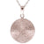 Dazzling Sterling Silver With Rhodium Overlay Round Cz Pendant.