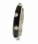 Dainty Sterling Silver With Rhodium Overlay Black Enamel Cz Dot Band Size 9.