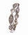 Dainty Sterling Silver With Rhodium Overlay Swirl Shaped Cz Eternity Style Band Size 6.