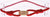 Stylish Sterling Silver With 14K Gold Overlay Red Silk Love Bracelet. Convenient Adjustable Band To Fit Any Wrist Size.