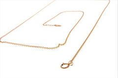 Sterling Silver With 14K Gold Overlay 18 Inch Chain