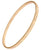 Stylish Sterling Silver With A 14K Gold Overlay Bangle. This Beautiful Thin Satin Bangle Has Small Cubic Zirconia'S In The Center.