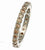 Stylish Sterling Silver With Champagne Stones Style Eternity Band. Ring Can Be Worn Alone Or Paired With Fashions. Rhodium Plated To Prevent Tarnishing.