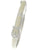 Designer Inspired Brass With A Rhodium Overlay And White Enamel Bangle. Beautiful Buckle Design. Matching Ring Available.
