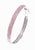 Designer Inspired Brass With A Rhodium Overlay And Pink Enamel Bangle. Beautiful Swirl Design Throughout Bangle. Matching Ring Available.