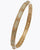 Designer Inspired Brass With A 14K Gold Overlay And Cream Enamel Bangle. Beautiful Butterfly Design Throughout Bangle. Matching Ring Available.