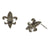 Stylish Sterling Silver Earrings. Unique Design In Each Ear. Rhodium Plated To Prevent Tarnishing.