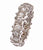 Stunning Sterling Silver Xo Design Eternity Band Style Ring. Dazzling Round Cubic Zirconia'S After Each X. Rhodium Plated To Prevent Tarnishing.