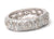 Adorable Designer Inspired Sterling Silver And White Enamel Ring. Beautiful Heart Design Throughout Ring. Ring Is Rhodium Plated To Prevent Tarnishing.