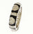 Adorable Designer Inspired Brass With A Rhodium Overlay And Black Enamel Ring. Beautiful Heart Design Throughout Ring. Ring Is Rhodium Plated To Prevent Tarnishing.