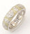 Adorable Designer Inspired Brass With A Rhodium Overlay And Cream Enamel Ring. Beautiful Heart Design Throughout Ring. Ring Is Rhodium Plated To Prevent Tarnishing.