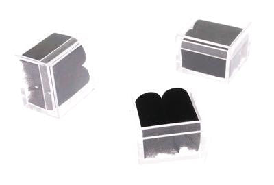 50 Count Black Foam Acrylic Square Gem Box