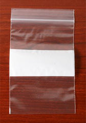 100 Reclosable Block Pvc Bag 4X6 With Space To Write.