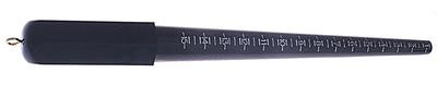 Black Plastic Ring Stick With White Lettering And Thick Handle With Attached Metal Hoop For Easy Access To Wall Hook. The Ring Stick Measures Up To Size 15.