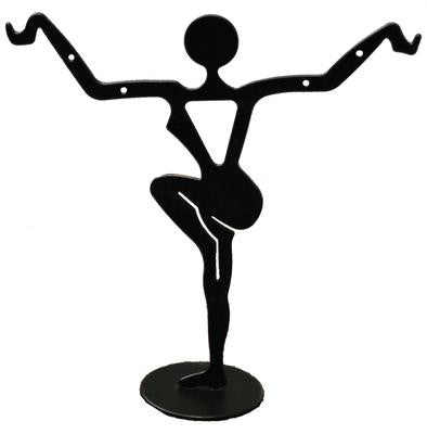 Small Dancer Earring Stand Bk- 3 3/8 X 3 1/4