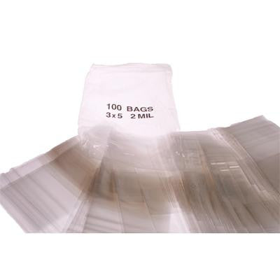 3 X 5 Plastic Zip Lock Bags