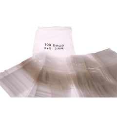 3 X 5 Plastic Zip Lock Bags
