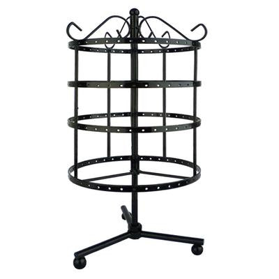 96 Pair Rotating Black Wire Round Stand