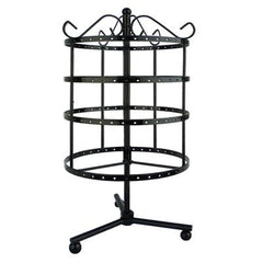 96 Pair Rotating Black Wire Round Stand